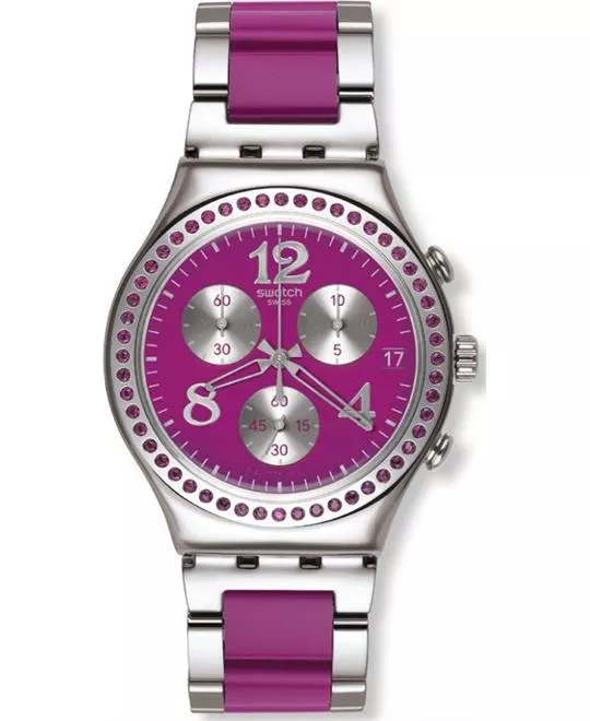 Swatch Secret Thought Raspberry Women's Chronograph Watch - 40mm