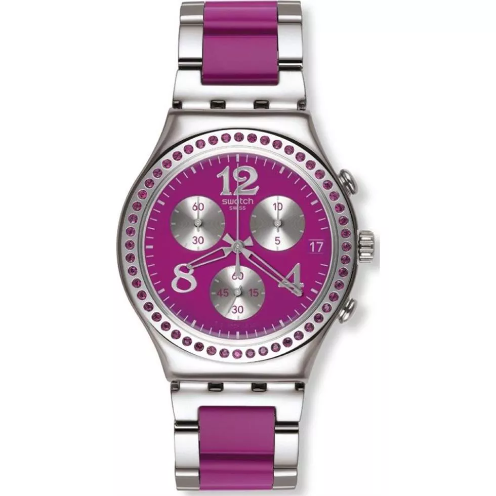 Swatch Secret Thought Raspberry Women's Chronograph Watch - 40mm