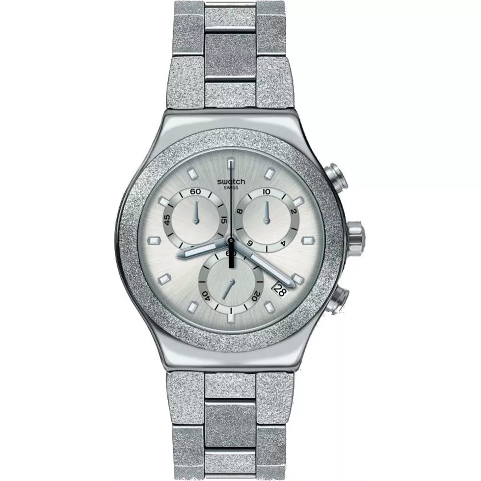 Swatch Silver Explosion Watch 43MM