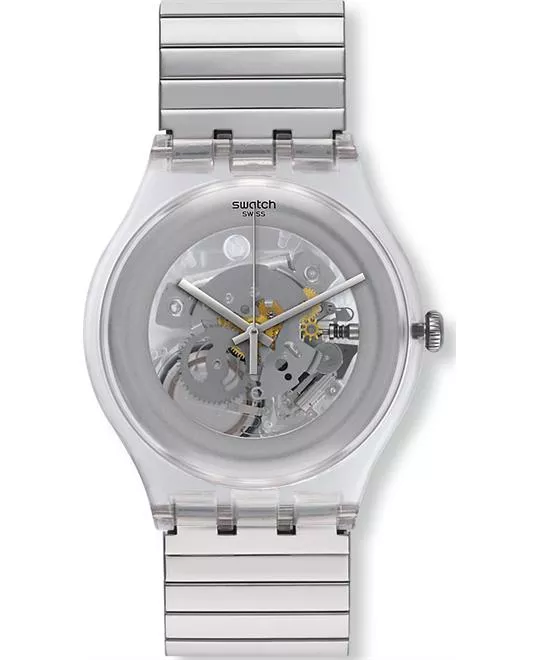 Swatch Silverall Stainless Steel Unisex Watch 40mm