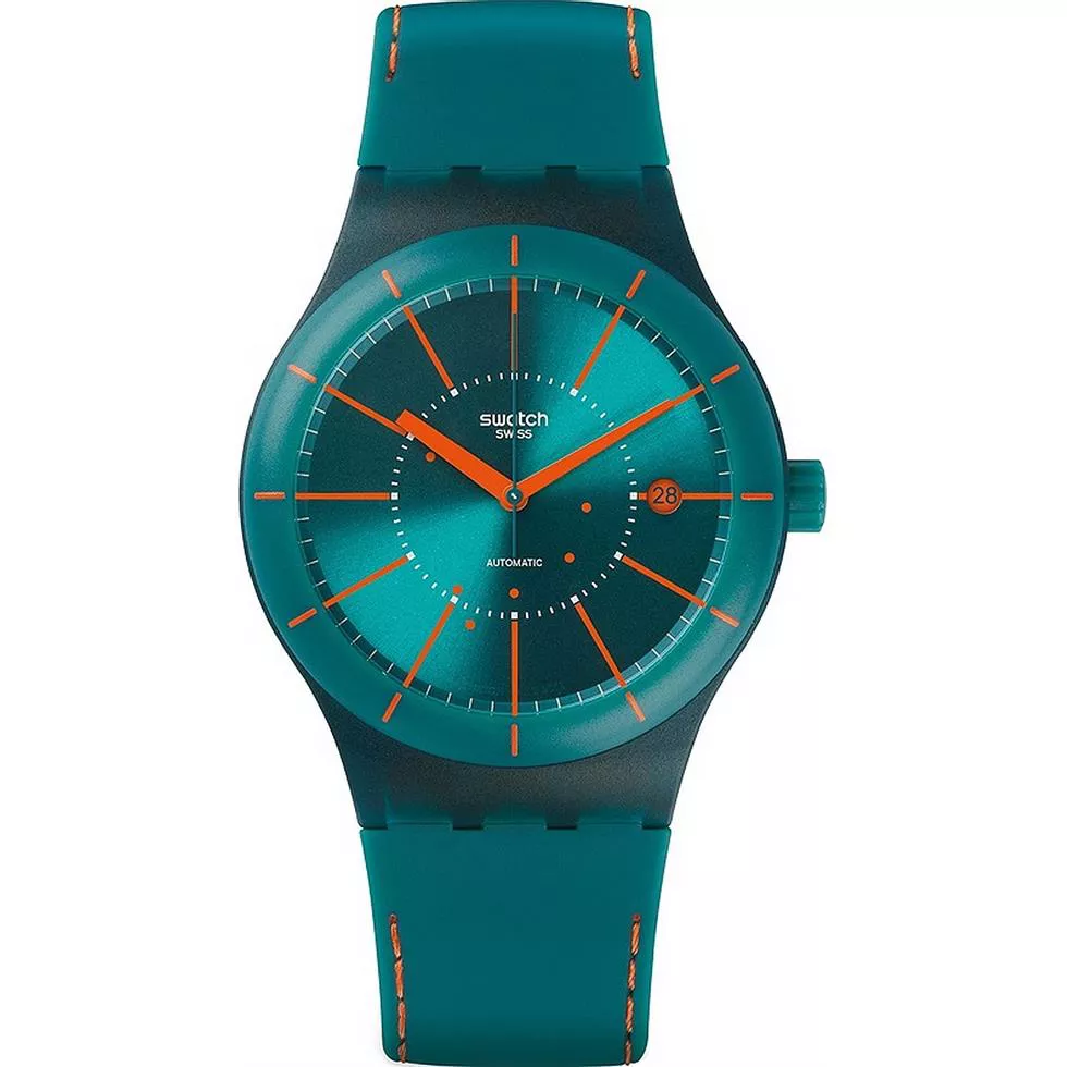 SWATCH Sistem Automatic Silicone Unisex Watch 42mm