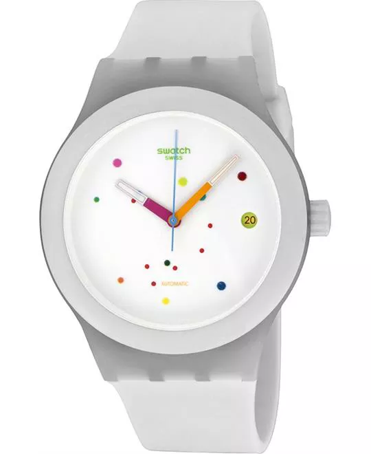 SWATCH Sistem Automatic White Dial Men's Watch 41mm