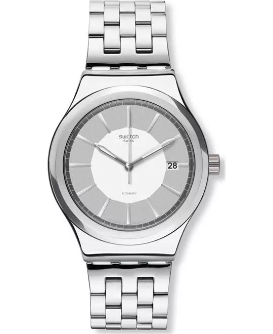 Swatch Sistem Silver Automatic Watch 42mm