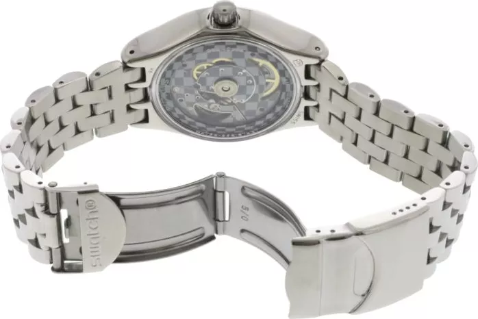 Swatch Sistem Silver Automatic Watch 42mm