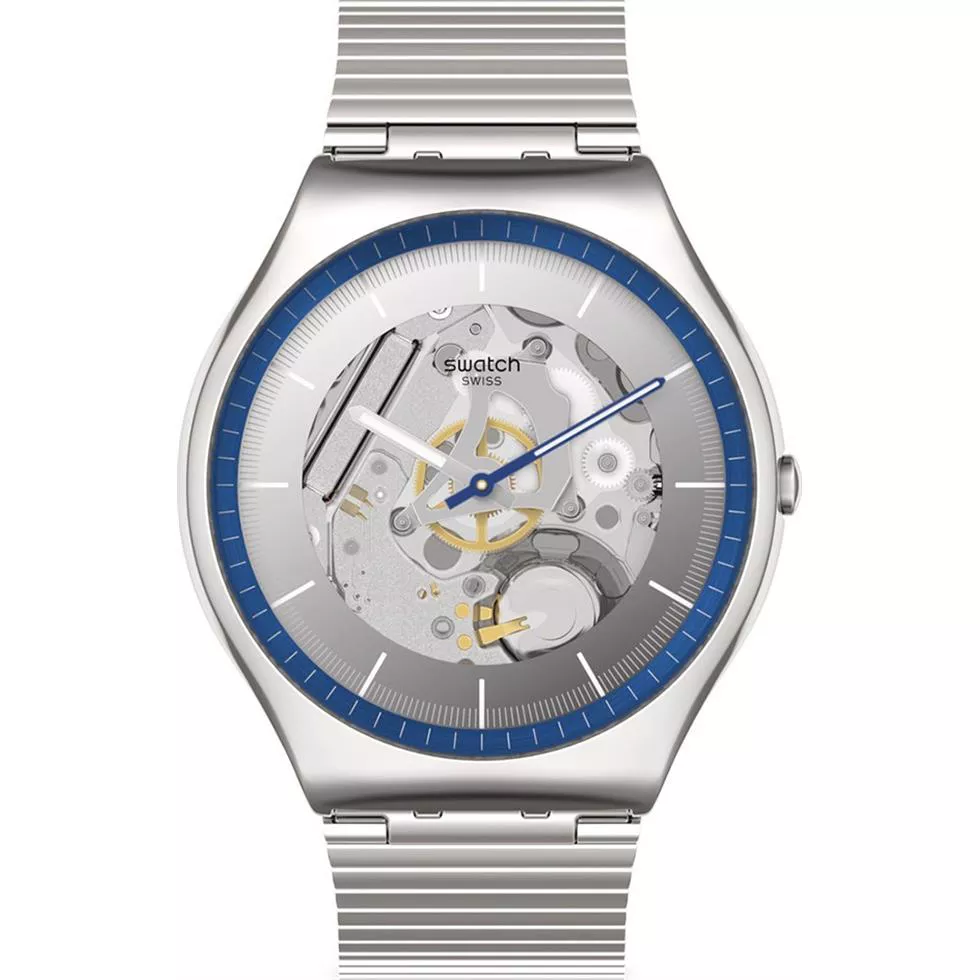 Swatch Skin Irony Ringing In Blue 42MM