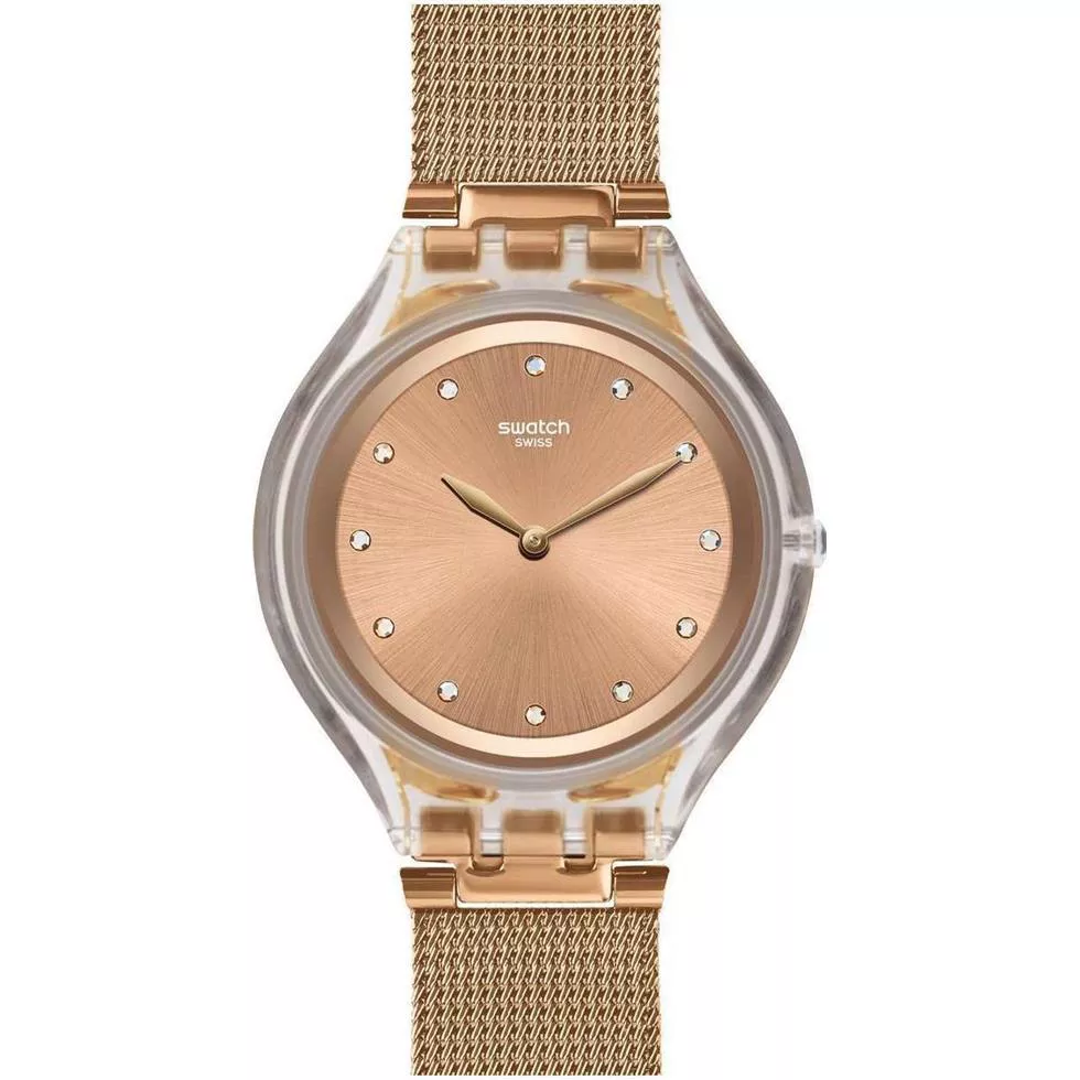 Swatch Skinelli Quartz Rose Watch 