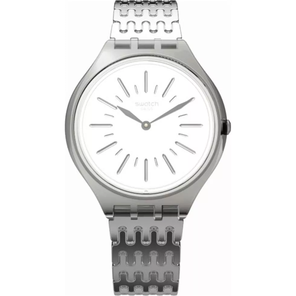 Swatch Skinparure Silver Stainless-Steel Watch 36.8mm