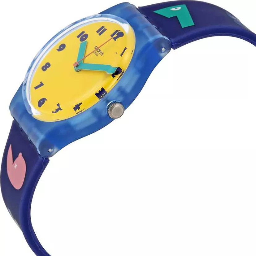 SWATCH Soleil Dial Blue Silicone Unisex Watch 34mm
