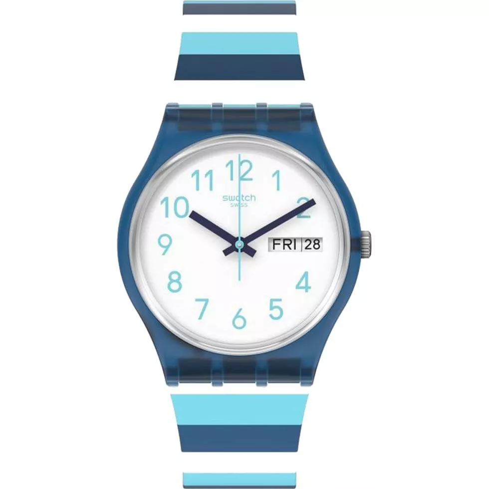 Swatch Striped Waves Watch 34MM 