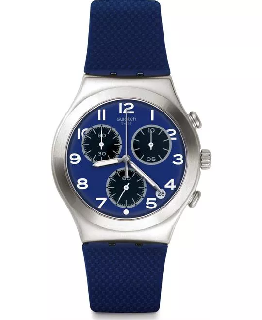 Swatch Sweet Sailor Blue Dial Blue Silicone Watch 40mm