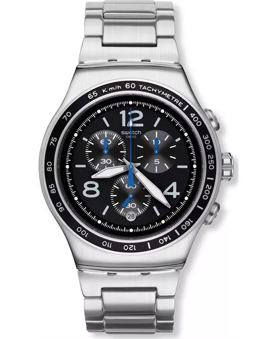 Swatch The Magnificient Black Dial Men's Watch 47mm