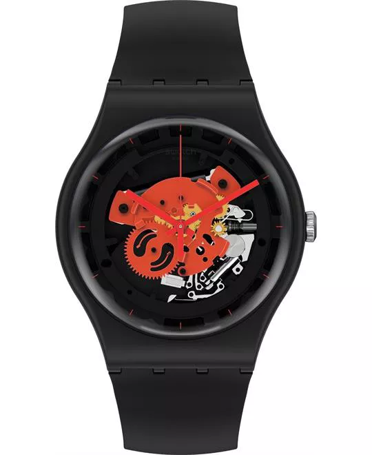 Swatch Time To Red Big Watch 41MM