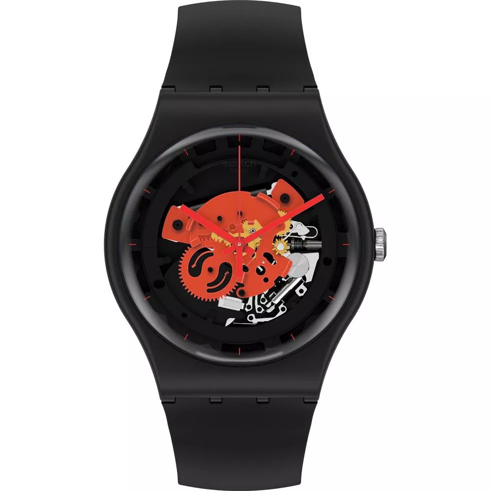 Swatch Time To Red Big Watch 41MM