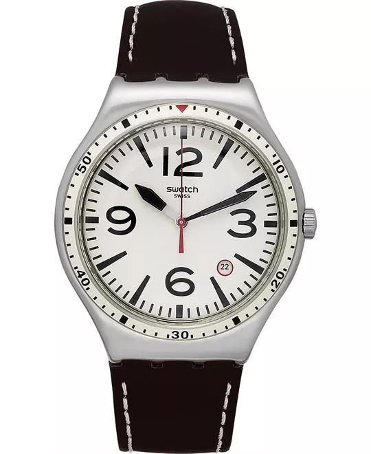 Swatch Unisex Swiss Black Watch 41mm