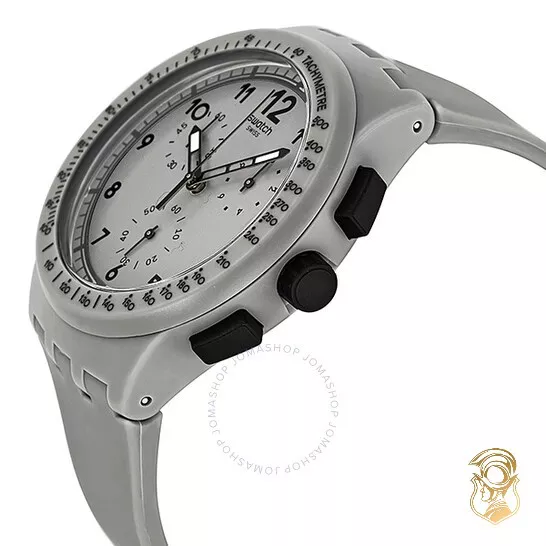 Swatch Unisex Swiss Chronograph Gray Watch 42mm 