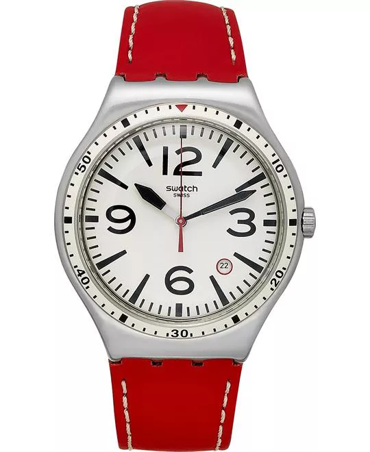 Swatch Unisex Swiss Red Watch 41mm 