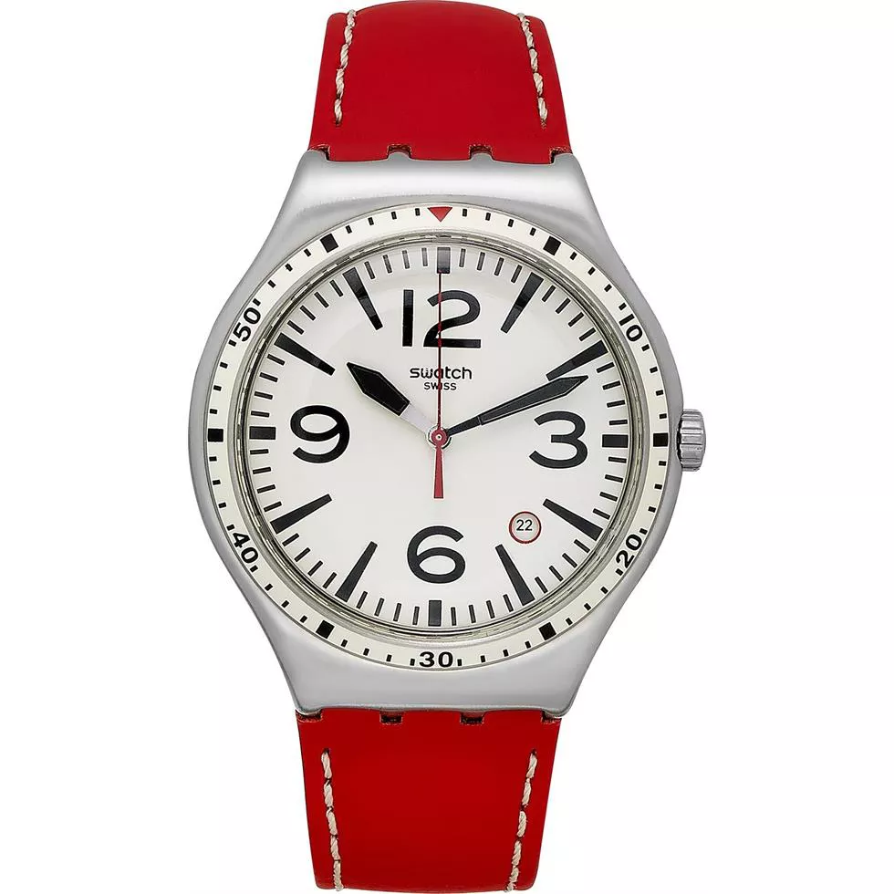 Swatch Unisex Swiss Red Watch 41mm 