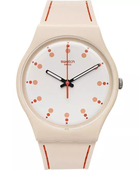 Swatch Unisex Swiss Silicone Watch 34mm 