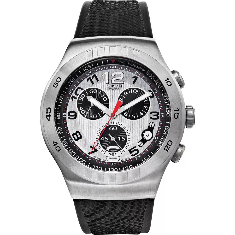 Swatch Watch, Men's Swiss Chronograph Black, 47mm