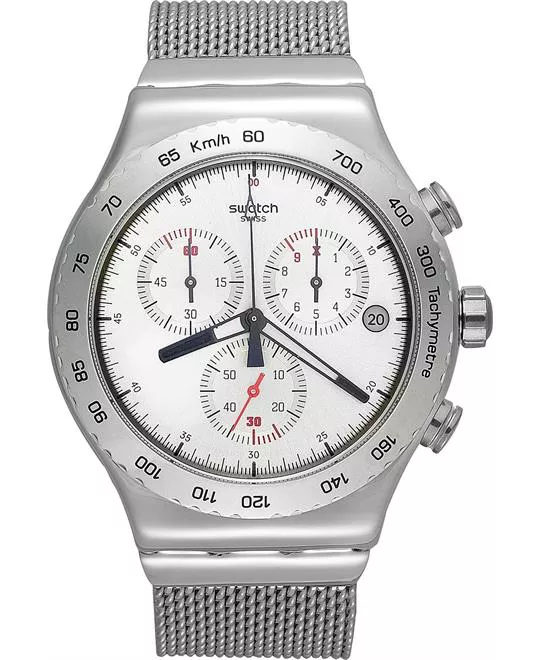 Swatch Watch, Men's Swiss Chronograph Silverish 43mm 