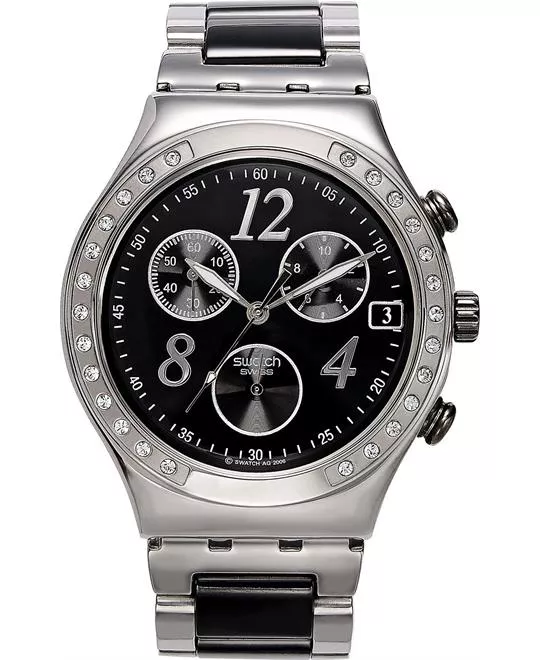 Swatch Watch, Unisex Swiss Chronograph Ceramic 40mm 