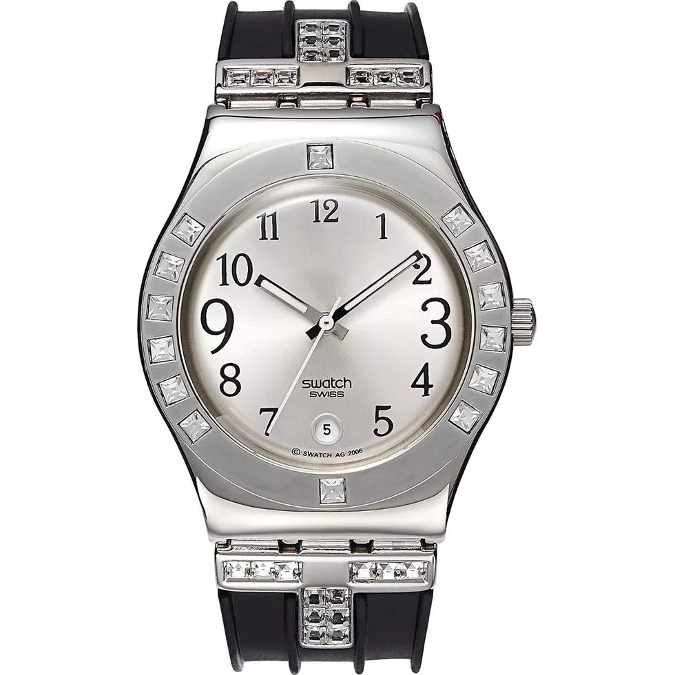 Swatch Watch, Women's Swiss Black, 33mm 