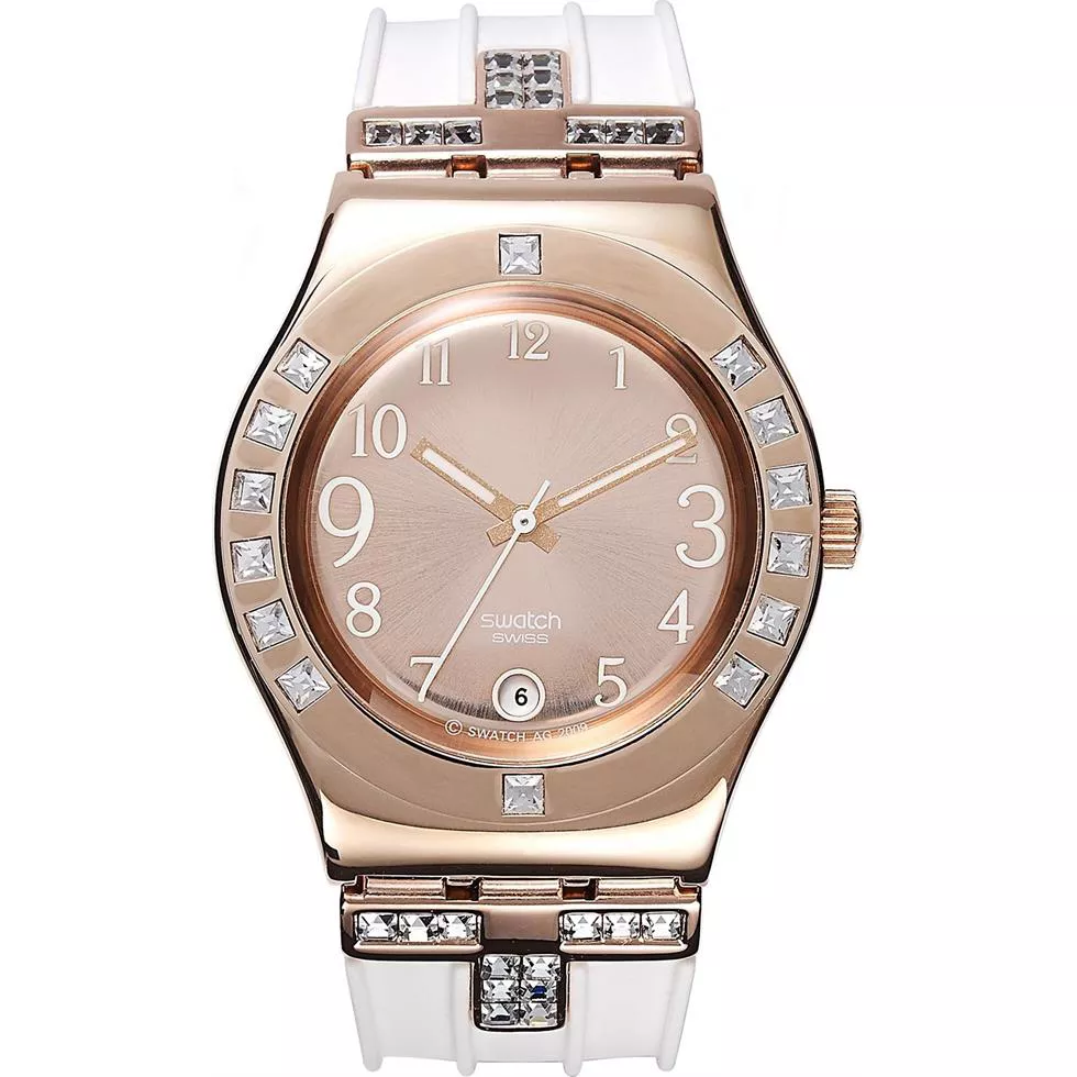 Swatch Watch, Women's Swiss Fancy Me Pink White, 33mm 