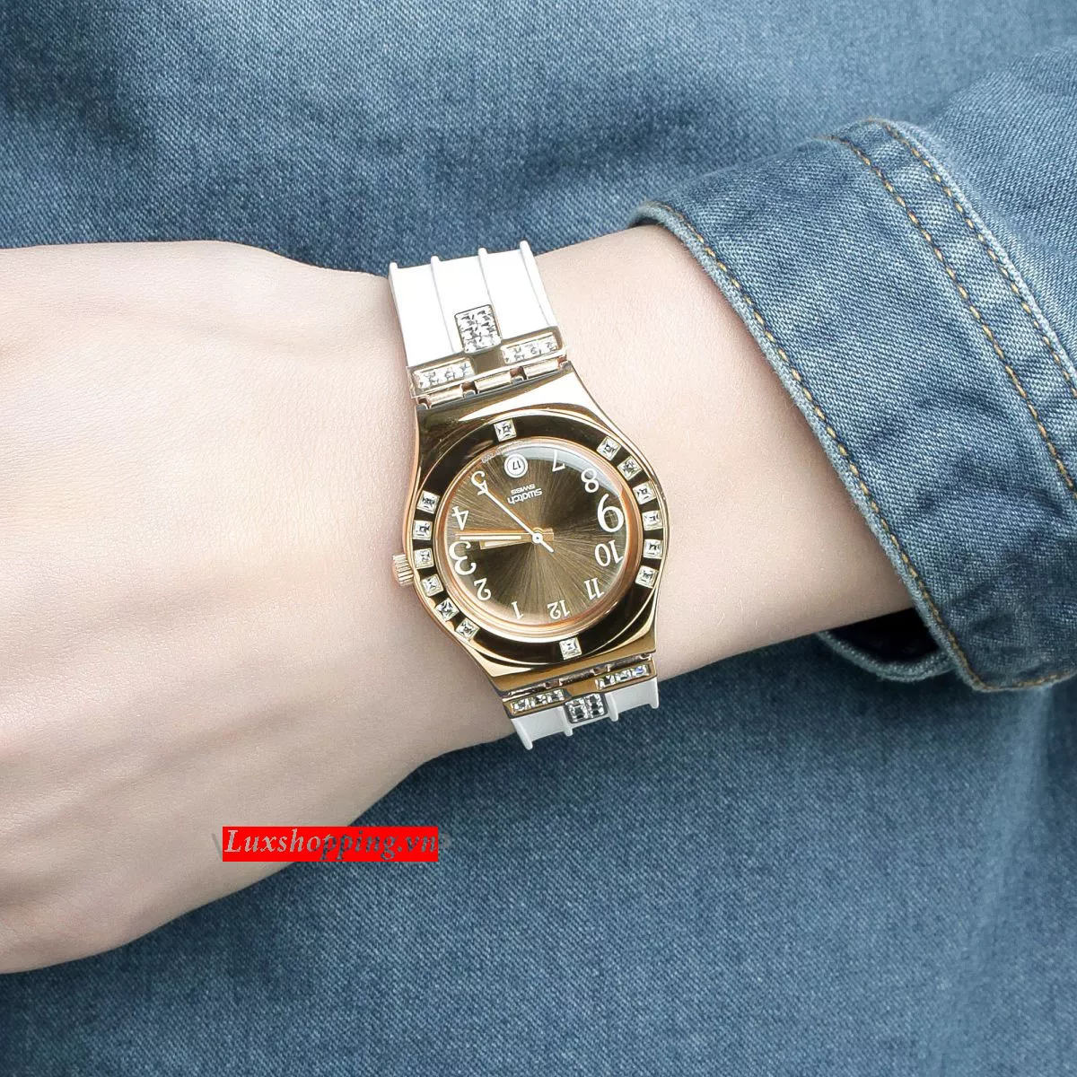 Swatch Watch, Women's Swiss Fancy Me Pink White, 33mm 