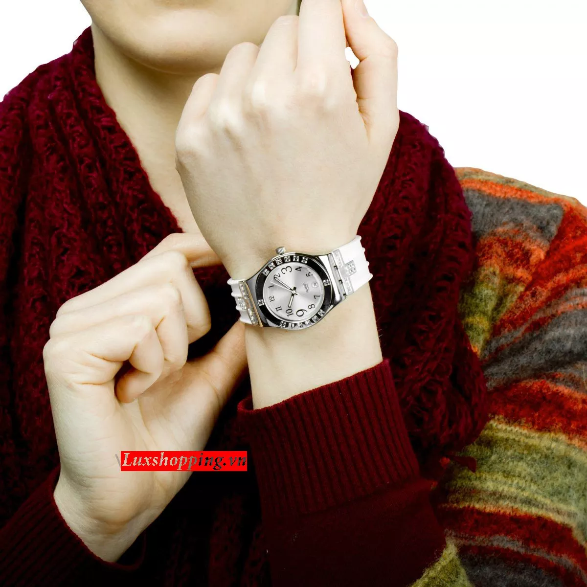 Swatch Watch, Women's Swiss Fancy Me White,33mm 