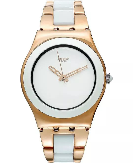 Swatch Watch, Women's Swiss Rose Gold 33mm 