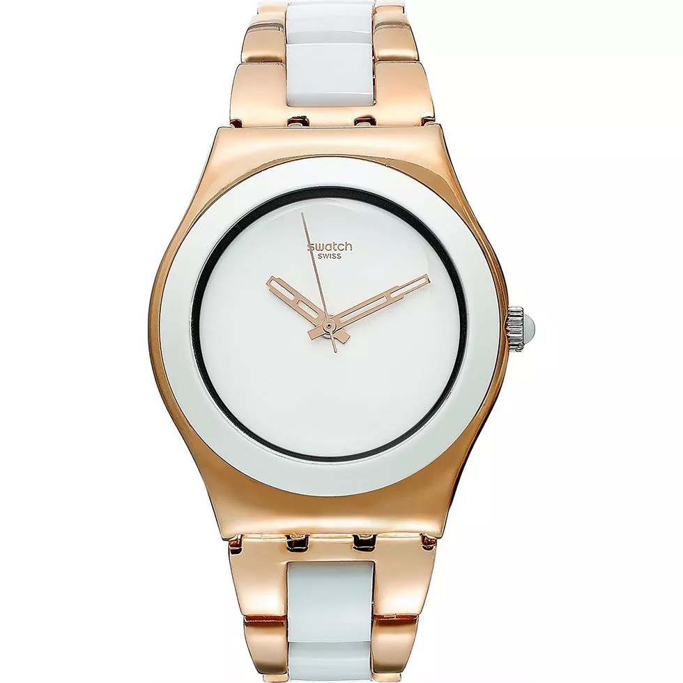Swatch Watch, Women's Swiss Rose Gold 33mm 