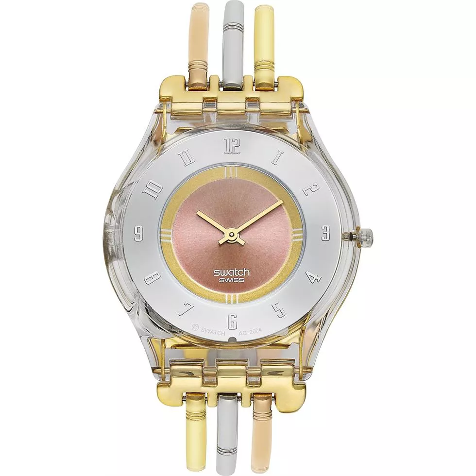 Swatch Watch, Women's Swiss Tri-Gold Large Three Bar, 34mm