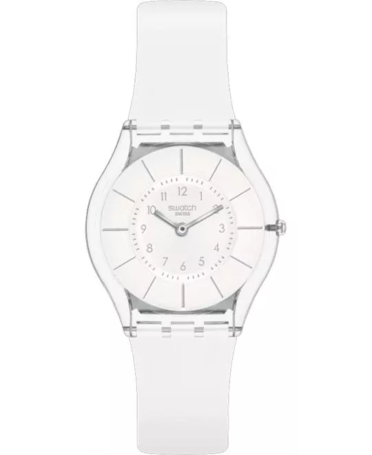 Swatch White Classiniess Again Watch 34MM