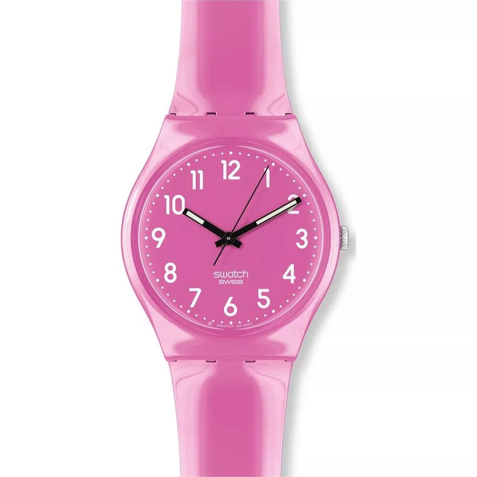 Swatch Women's Pink Plastic Watch 30mm