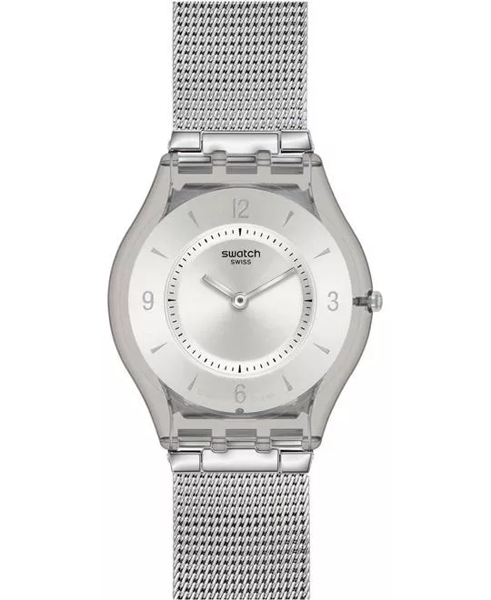 Swatch Stainless Silver Casual Watch 34mm