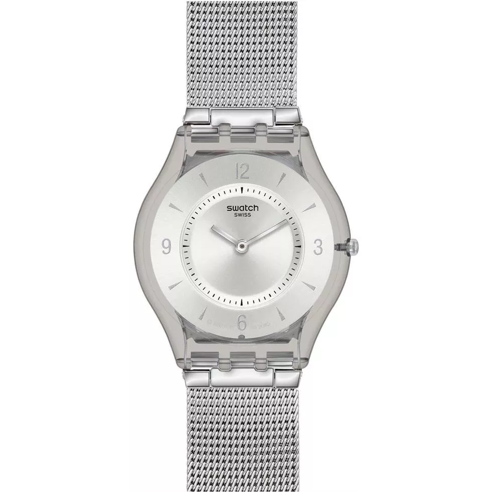 Swatch Stainless Silver Casual Watch 34mm