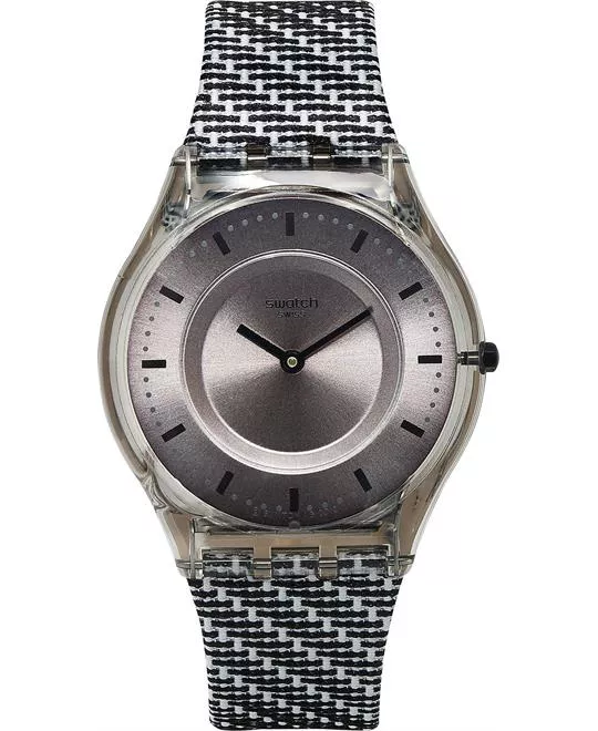 Swatch Women's Swiss Black & White Watch 34mm 