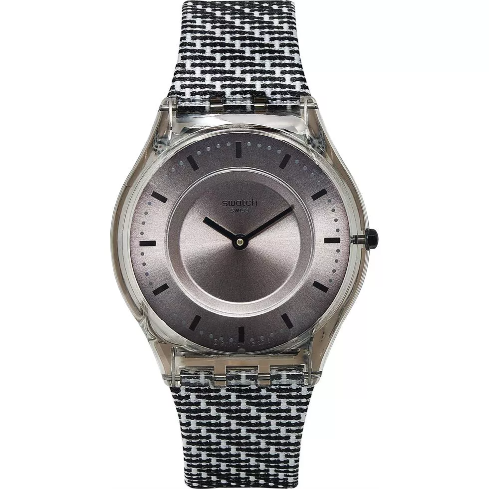 Swatch Women's Swiss Black & White Watch 34mm 