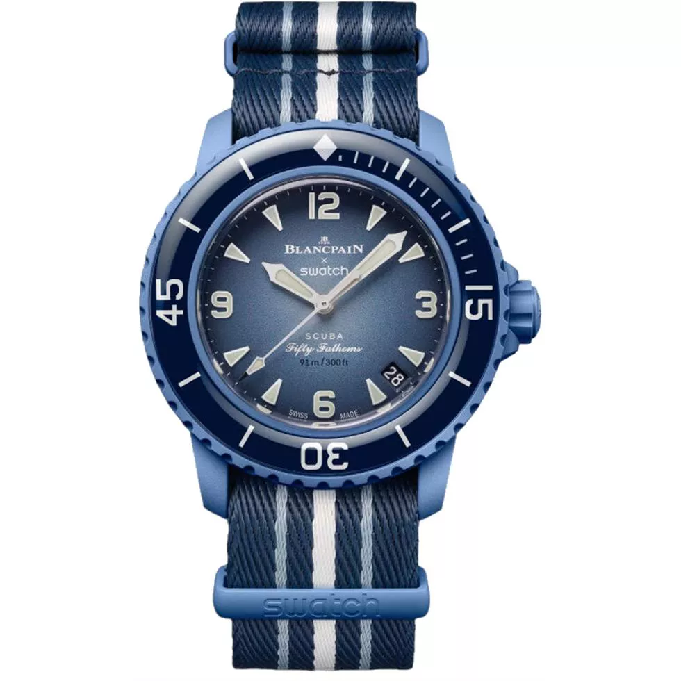 Blancpain X Swatch Bioceramic Atlantic Ocean Watch 42.3MM