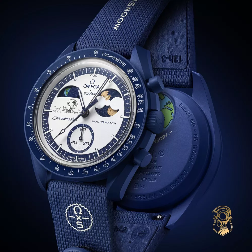 Swatch x Omega Mission To Earthphase – Moonshine Gold Watch 42mm