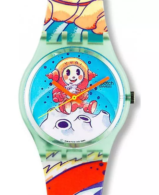 Swatch Yuri Plastic Swiss Quartz Watch 34mm