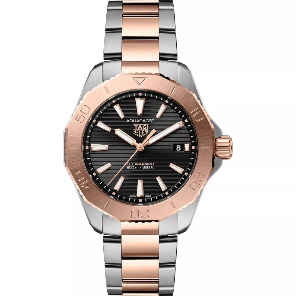 Tag Heuer Aquaracer WBP1121.BB0003 Professional 200 Solargraph Solar Watch 40mm