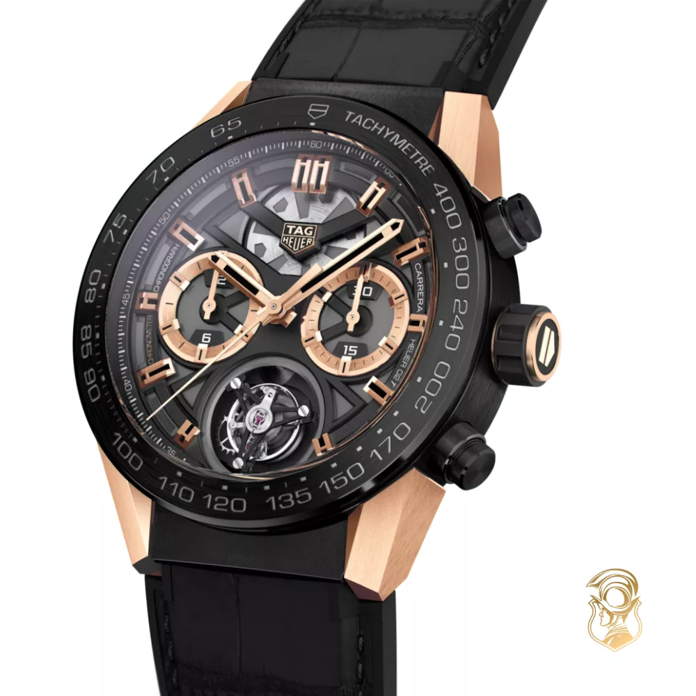 Tag Heuer Carrera CAR5A5U.FC6377 Chronograph Tourbillon Automatic Watch 45mm