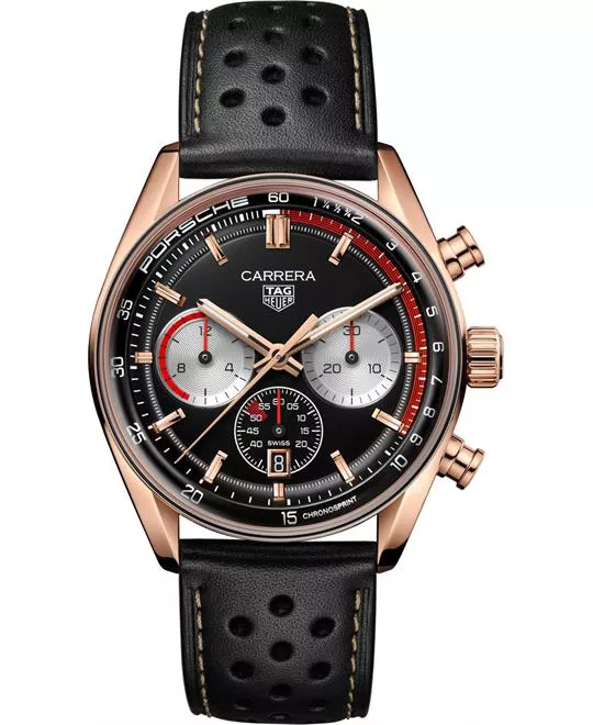 Tag Heuer Carrera CBS2043.EB0420 Chronosprint x Porsche 911 Limited 1964 Watch 42mm