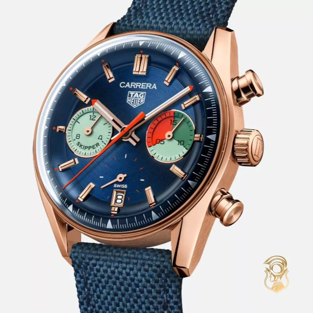 Tag Heuer Carrera CBS2241.FN8023 Chronograph Skipper Watch 39mm