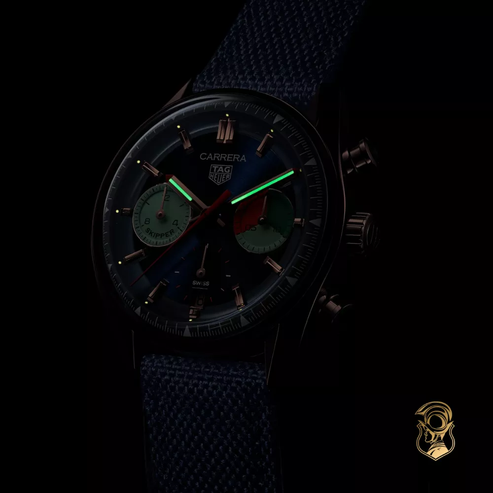 Tag Heuer Carrera CBS2241.FN8023 Chronograph Skipper Watch 39mm