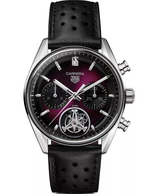 Tag Heuer Carrera CBS5017.FC6605 Tourbillon Automatic Watch 42mm