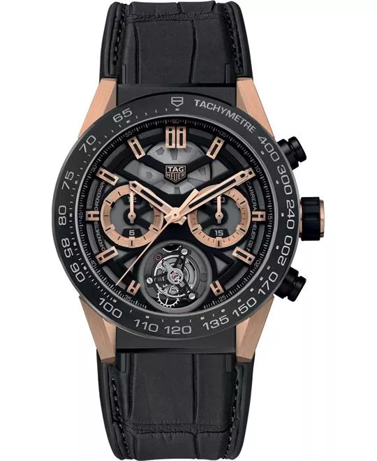 Tag Heuer Carrera CAR5A5U.FC6377 Chronograph Tourbillon Automatic Watch 45mm