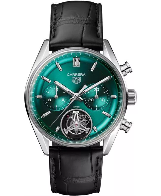 TAG Heuer Carrera Green Chronograph Watch 42mm