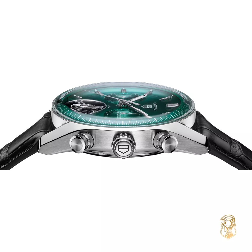 TAG Heuer Carrera Green Chronograph Watch 42mm